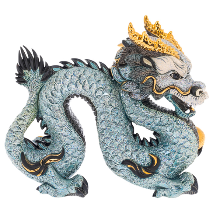 Sculpture "Chinese Blue Dragon"