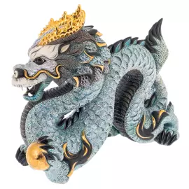 Скульптура "Китайский синий Дракон"
