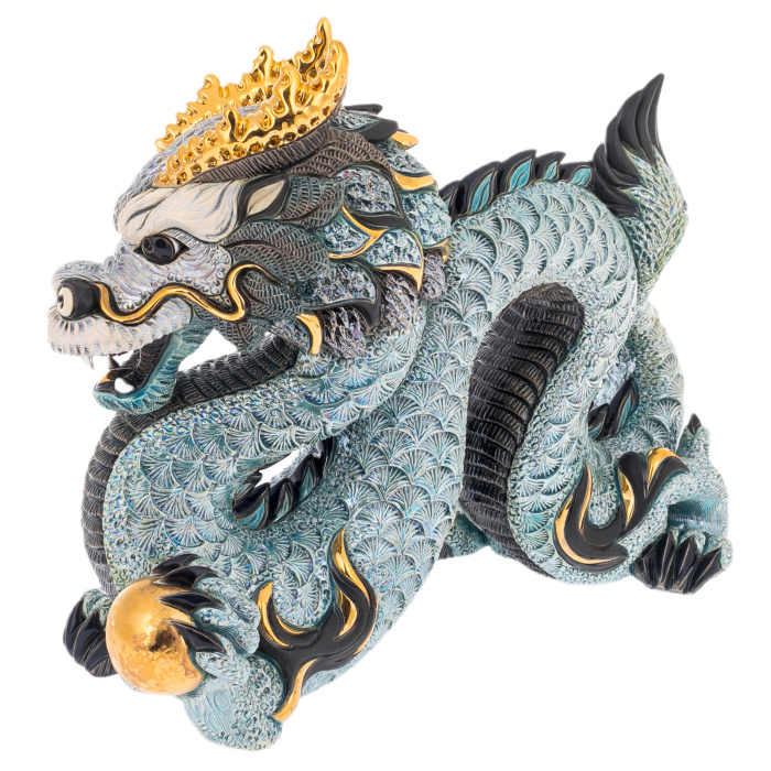 Sculpture "Chinese Blue Dragon"