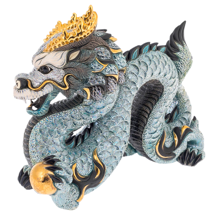 Sculpture "Chinese Blue Dragon"