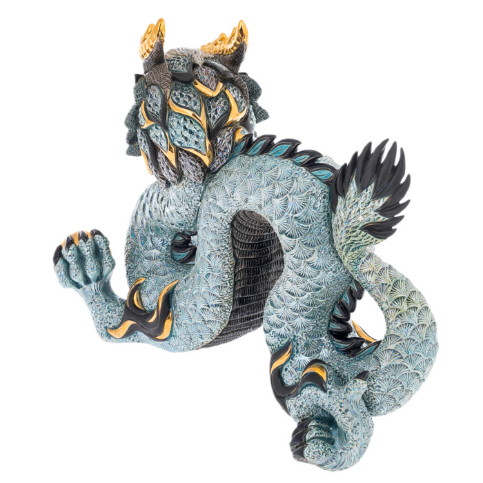 Sculpture "Chinese Blue Dragon"