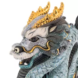 Скульптура "Китайский синий Дракон"