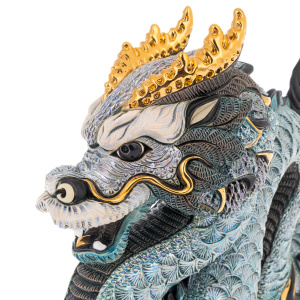Sculpture "Chinese Blue Dragon"