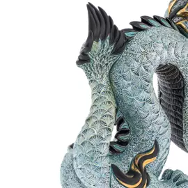 Скульптура "Китайский синий Дракон"