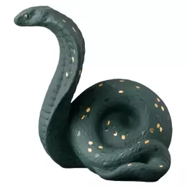 Скульптура фарфоровая "Кобра. Нефрит" в подарочной коробке