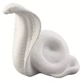 Скульптура фарфоровая "Кобра" в подарочной коробке