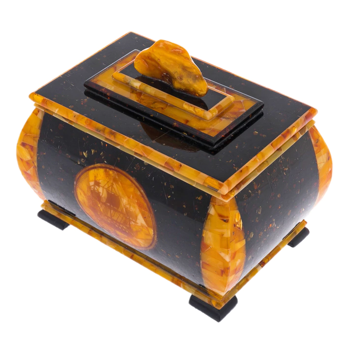 Amber casket "Saint Petersburg"