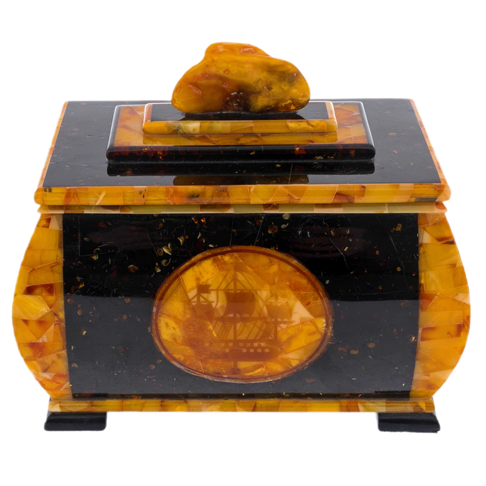 Amber casket "Saint Petersburg"