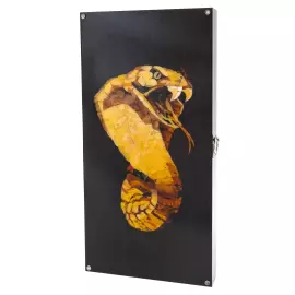 Нарды из мореного дуба и янтаря "Змея"