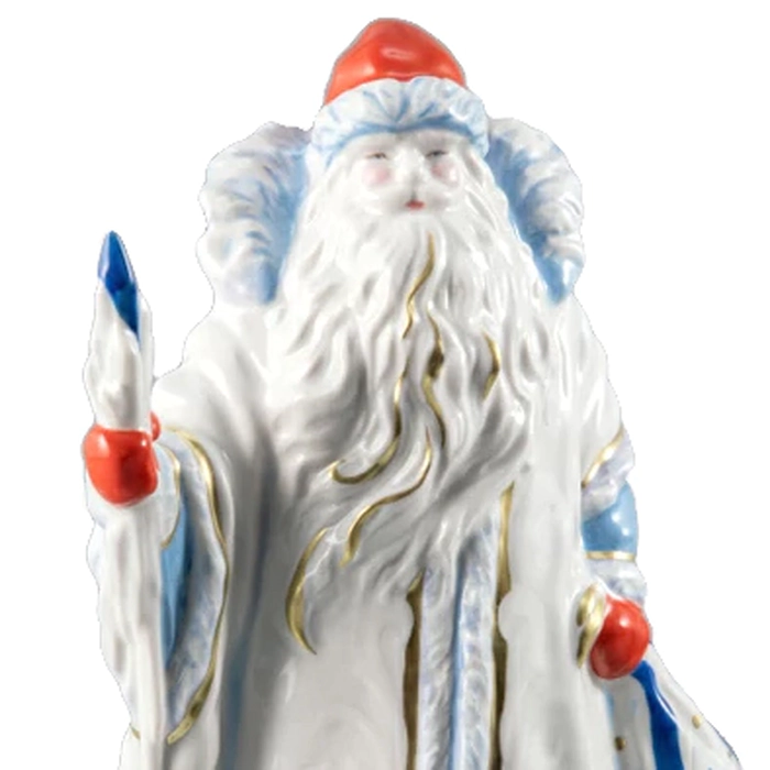 Porcelain sculpture "The Magical Santa Claus"