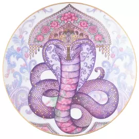 Тарелка декоративная фарфоровая "Змея. Царевна"