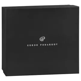 Набор для крепких напитков: 4 стопки патрон "Дракон", 2 бокала для виски "Квадро - Дракон" в черной упаковке