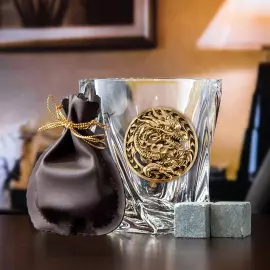 Набор для виски "Квадро - Дракон" на 6 персон, в черной упаковке