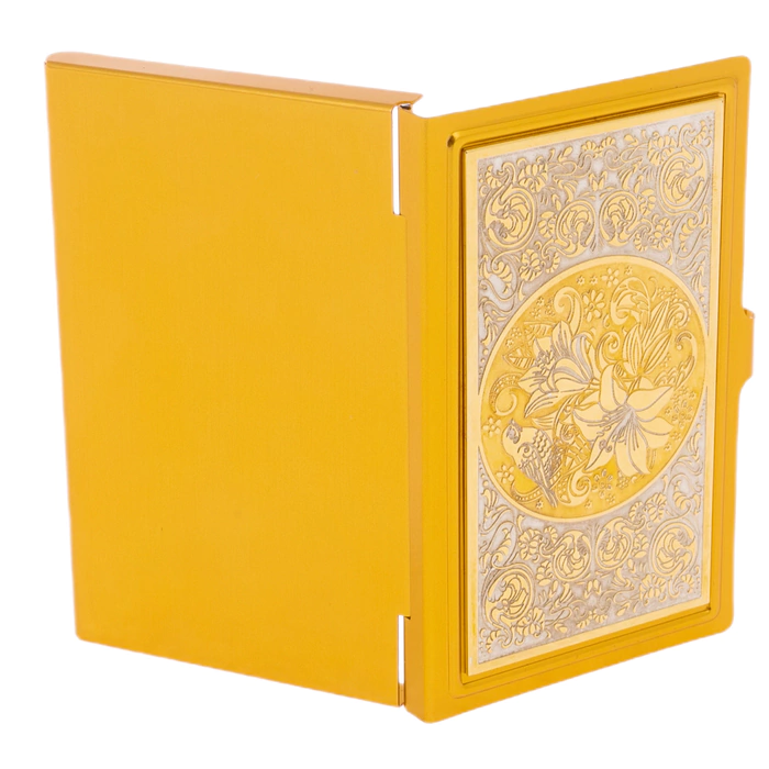 Business card holder "Bird in flowers" Zlatoust