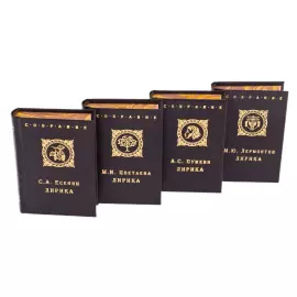 Книжный сувенир "Мини-библиотека. Собрание лирики" на подставке