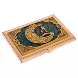 Gift card holder "Kaaba" green, Zlatoust