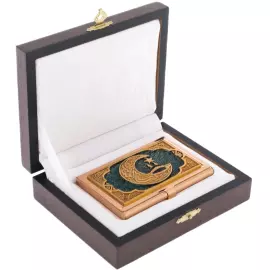 Gift card holder "Kaaba" green, Zlatoust