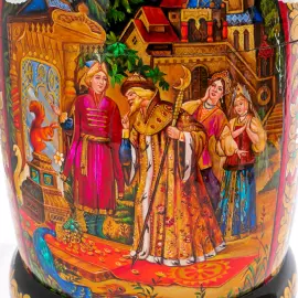Matryoshka doll with 30 seats "Tales of Pushkin" 51 cm
