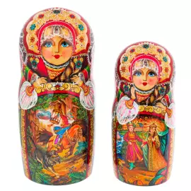 Matryoshka doll with 30 seats "Tales of Pushkin" 51 cm