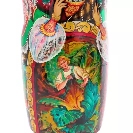 Matryoshka doll with 30 seats "Tales of Pushkin" 51 cm