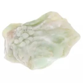 Скульптура из белого нефрита "Стая рыб"