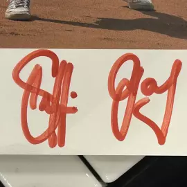 Фотография с автографом теннисистки Штеффи Граф