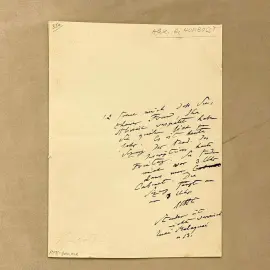 Собственноручное письмо с автографом ученого-географа Александра Фон Гумбольдта Собственноручное письмо с автографом ученого-географа Александра Фон Гумбольдта