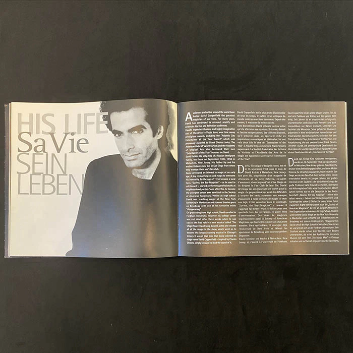 An autographed catalog by illusionist David Copperfield