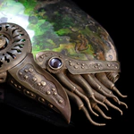 Souvenir made of bronze and natural ammonite "Ammonite"