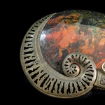 Souvenir made of bronze and natural ammonite "Ammonite"