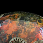 Souvenir made of bronze and natural ammonite "Ammonite"