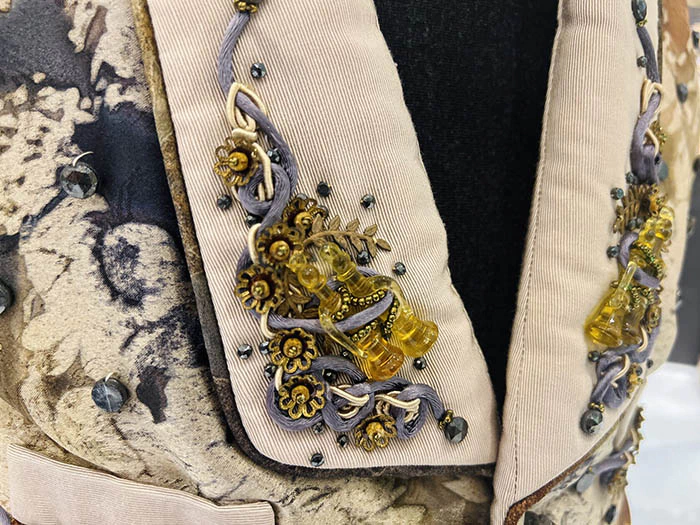 A vest from singer Elton John's personal wardrobe