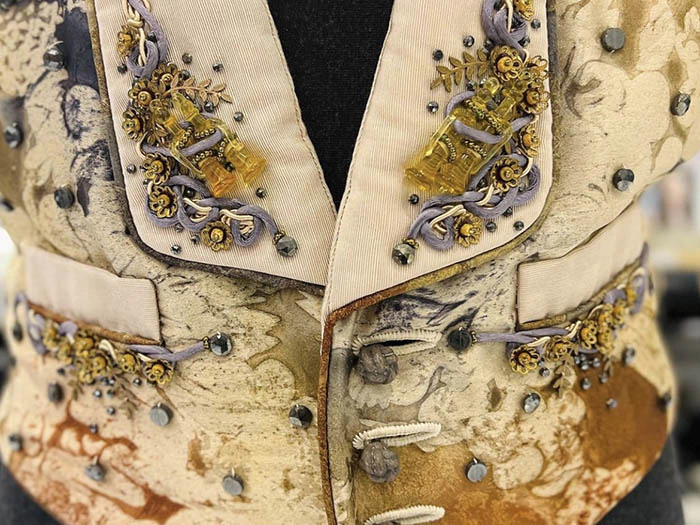 A vest from singer Elton John's personal wardrobe