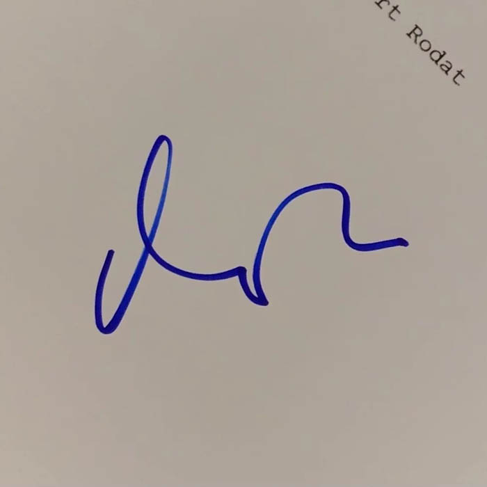 The script of the film "Saving Private Ryan" signed by film actor Matt Damon