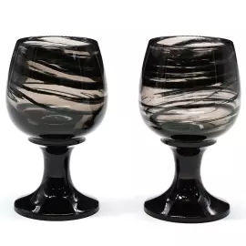 Набор рюмок из обсидиана "Водка" на 2 персоны