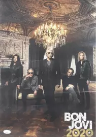 Фотография с автографом певеца Джон Бон Джови