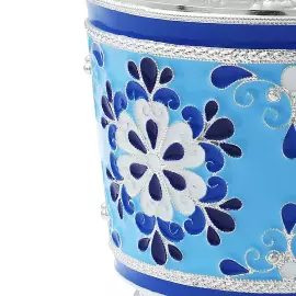 Silver and copper coffee set "Snowflake"