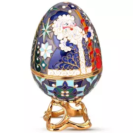 Шкатулка-яйцо "Дед Мороз"