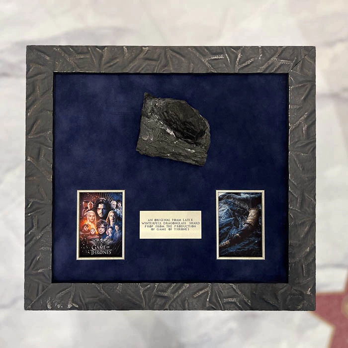 A piece of "dragon" glass. Game of thrones