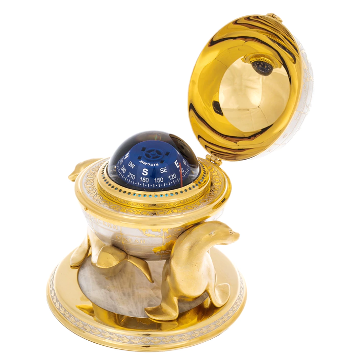 Globe compass "Seals" Zlatoust