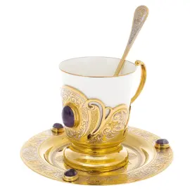 Кофейный набор "Аметист" на 1 персону, Златоуст