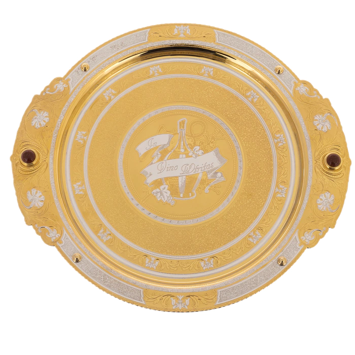Tray dish "In vino veritas" Zlatoust