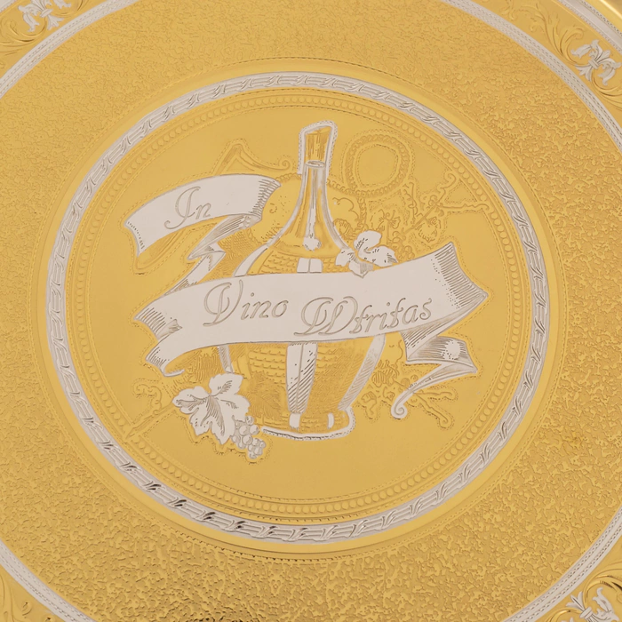 Tray dish "In vino veritas" Zlatoust