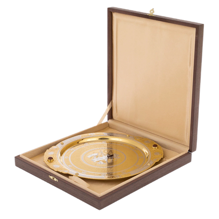 Tray dish "In vino veritas" Zlatoust