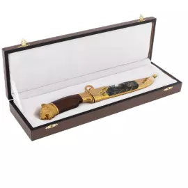 Нож из дамасской стали "Медведь" Златоуст