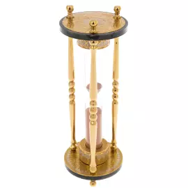 Часы песочные "Время" на нефритовом основании на 15 минут, Златоуст