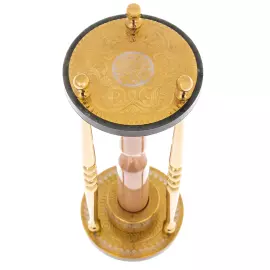 Часы песочные "Время" на нефритовом основании на 15 минут, Златоуст