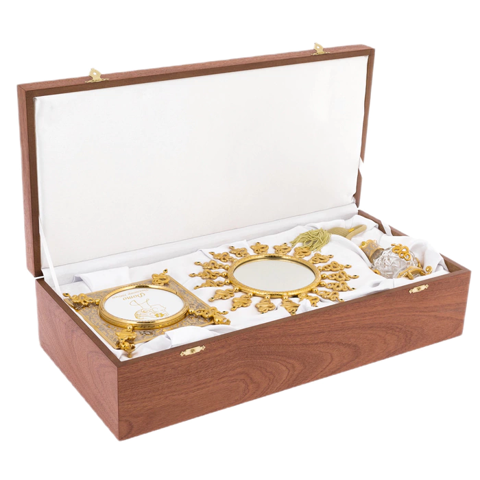 Women's "Snake" set with photo frame, mirror and diffuser, Zlatoust