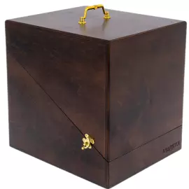 Медовница из массива бука и хрусталя "Медведь с бочонком"