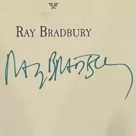 The book "A Chapbook for Burnt-Out Priests, Rabbis, and Ministers" signed by Ray Bradbury